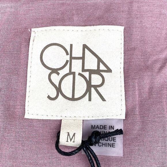 Chaser Rose Colored Glitter Bell Sleeve V Neck Empire Waist Dress. Medium. NWT - Picture 4 of 5